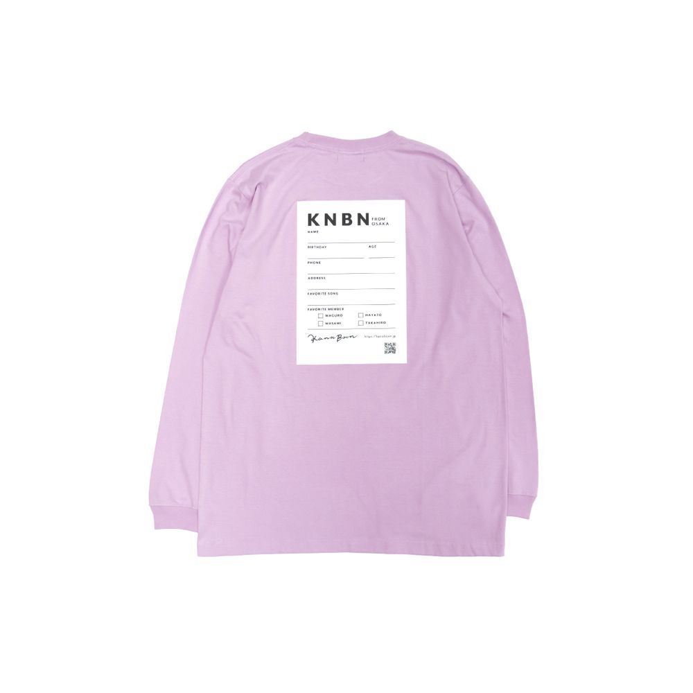 KNBN PROFILE TAG ロングスリーブTシャツ
